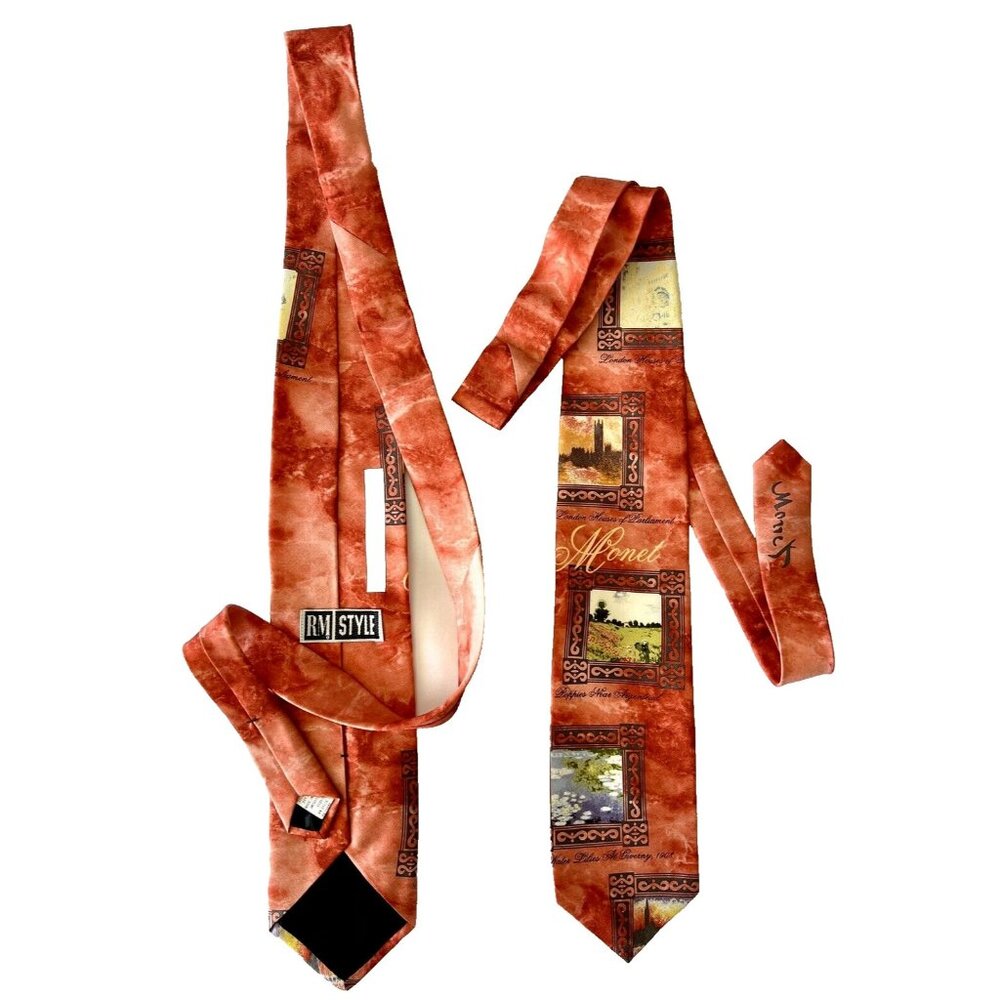 Claude Monet Masterpieces Men's Necktie French Artist Painter Art Silk Neck Tie